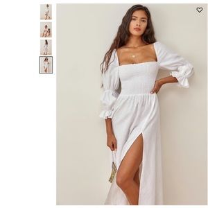 100% linen reformation hyland dress